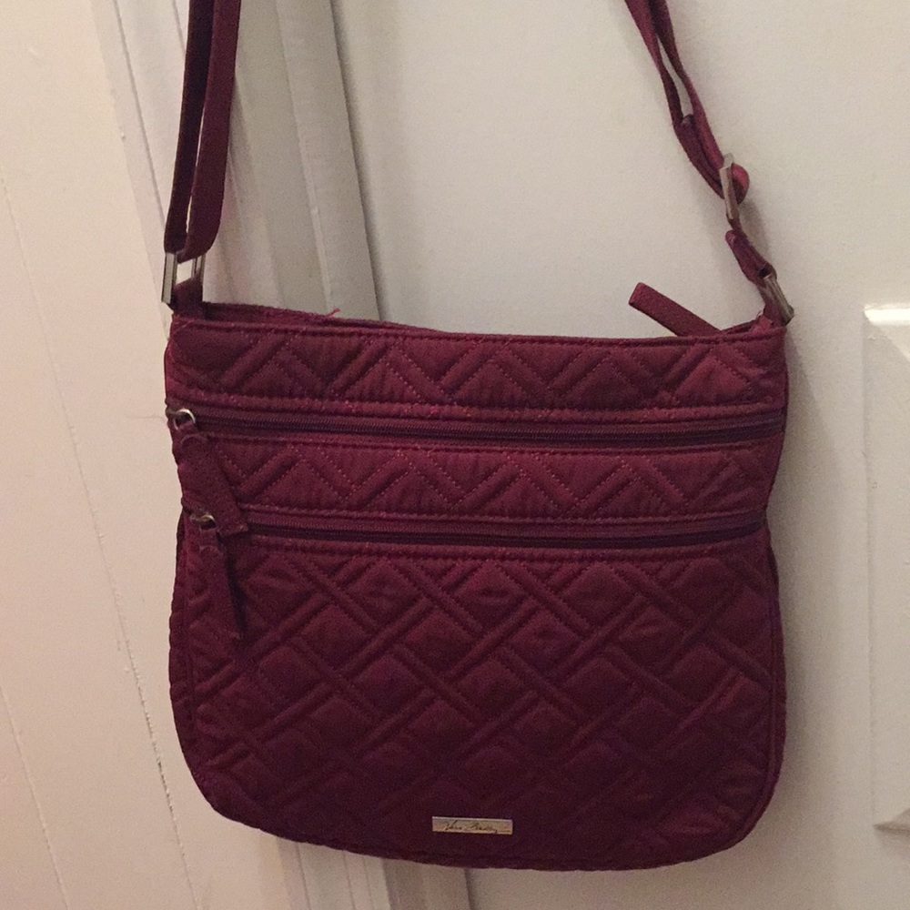 Vera Bradley triple zip hipster crossbody bag